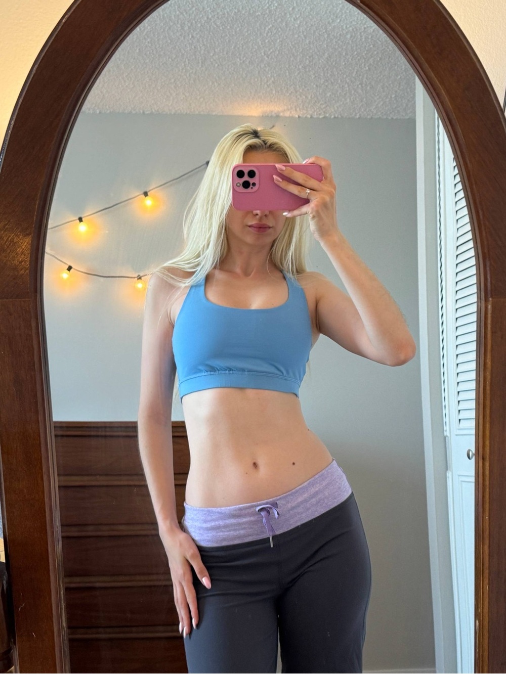 lululemon athletica Blue Scoop Sports Bra